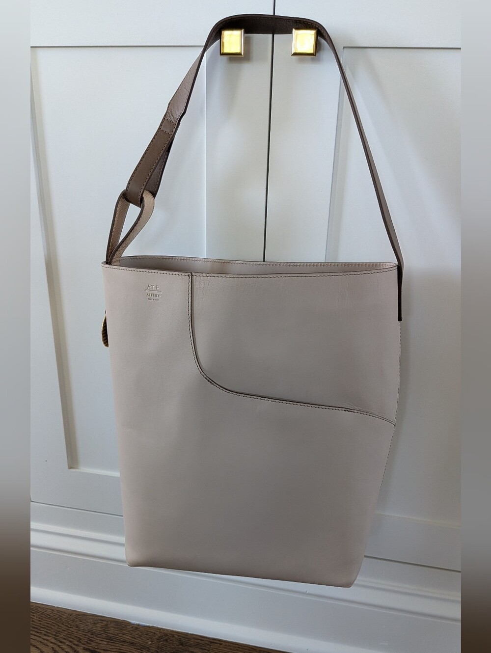 ATP Atelier Pienza Vachetta Leather Bucket Large Tote, Great Condition